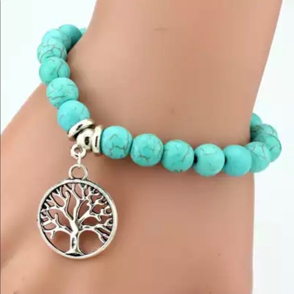 Turquoise Charm Bracelet - Picture 2 of 2